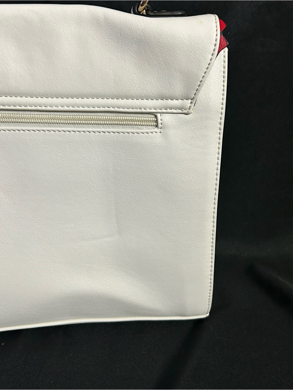 Unbranded White Top-Handle Lego Design Love Accent Satchel Shoulder Bag NWT - Picture 5 of 11